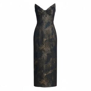 AQUA X Wicked Elphaba Green Swirl Jacquard Corset Gown Size XL NWT